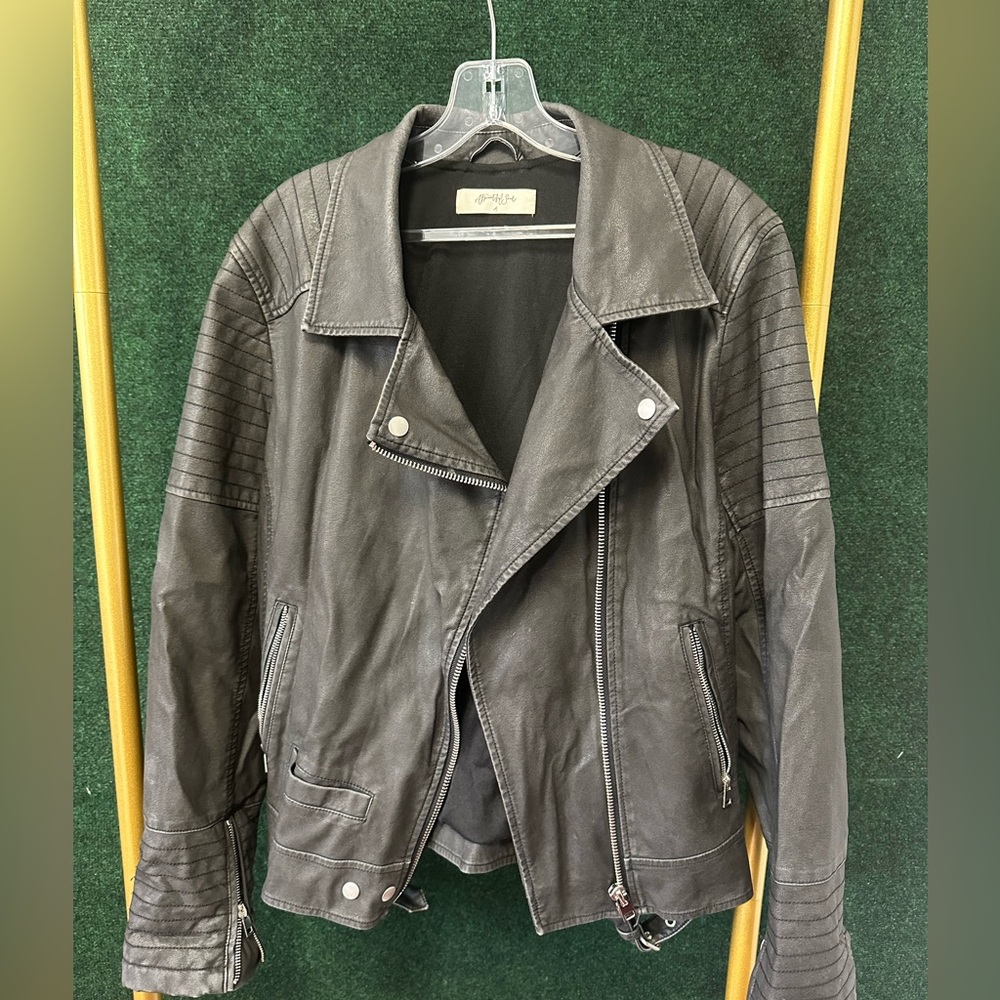 Black Faux leather jacket